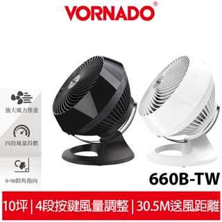 美國VORNADO沃拿多 8-10坪用 渦流空氣循環扇 660-TW / 660W-TW 白色 / 660B-TW 黑色