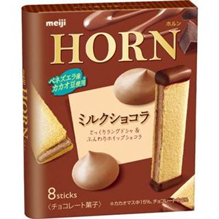 【明治】日本零食 meiji 明治HORN巧克力餅(56g)