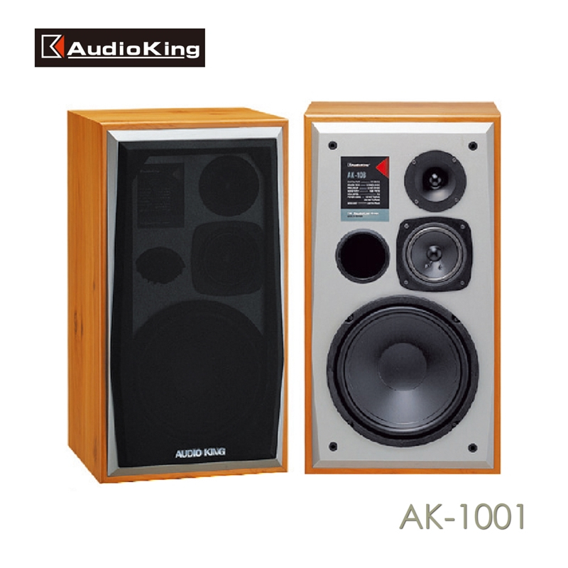 台灣撼聲【AudioKing】AK-1001桌上型卡拉OK歌唱喇叭書架型 被動式喇叭/家用喇叭