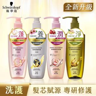 全新 Schwarzkopf施華蔻專研修護洗髮露 400ml 胺基酸賦活修護 豐盈韌髮 生薑精華修護頭皮淨澈 髮根調理修