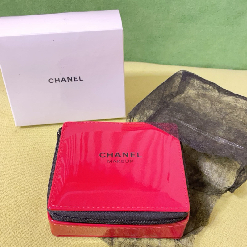 專櫃正品Chanel 香奈兒 超炫耀唇膏漆皮紅化妝包 唇膏包 口紅包 化妝包 收納包@qc894#