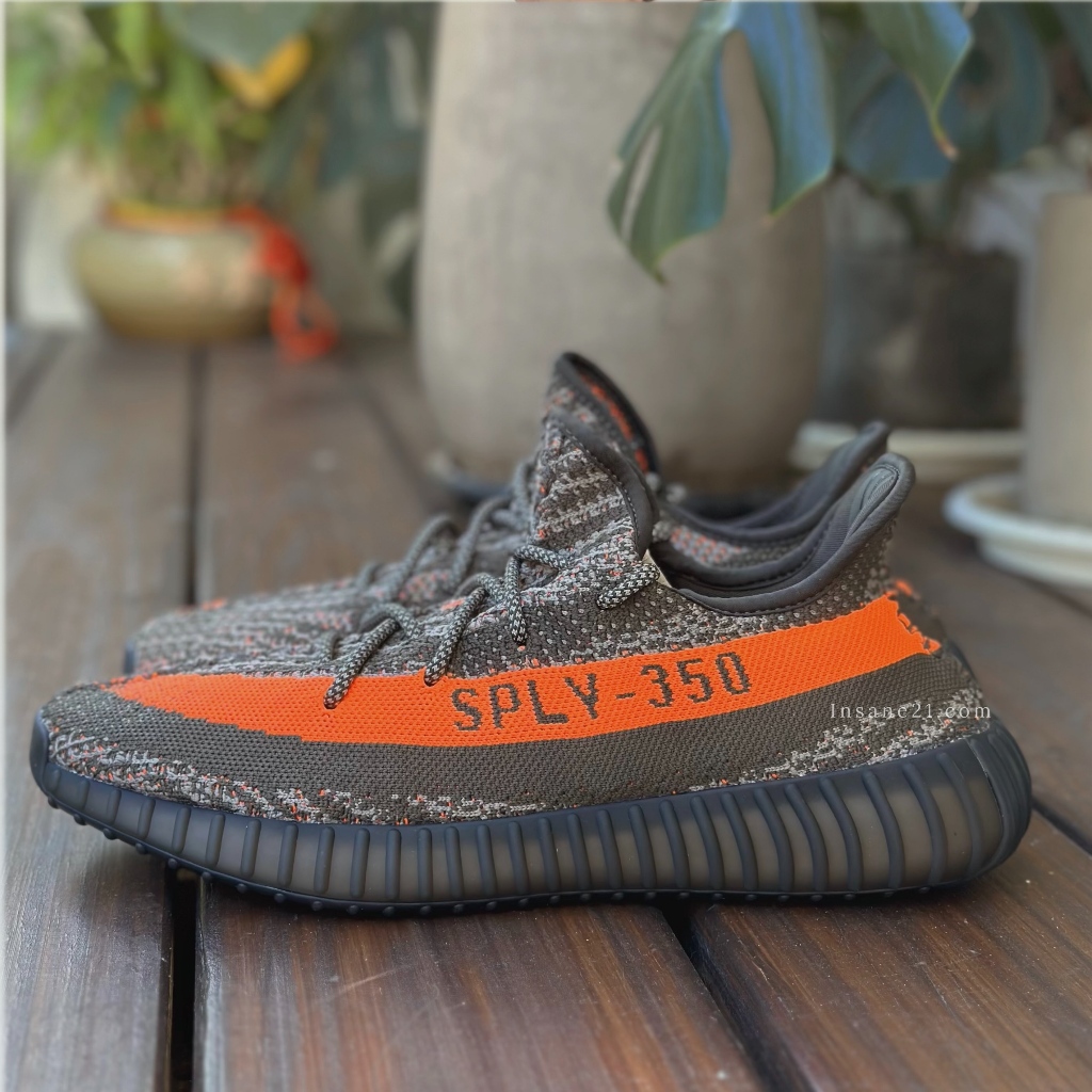 日本代購 Yeezy Boost 350 V2 Carbon Beluga HQ7045 反轉 灰橘3.0 鞋帶反光