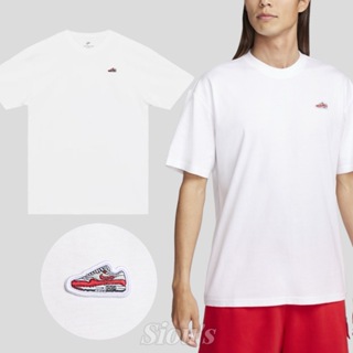 ［Siou's］Nike sportswear Air Max 1 中磅刺繡 落肩寬鬆短T FQ3763-100