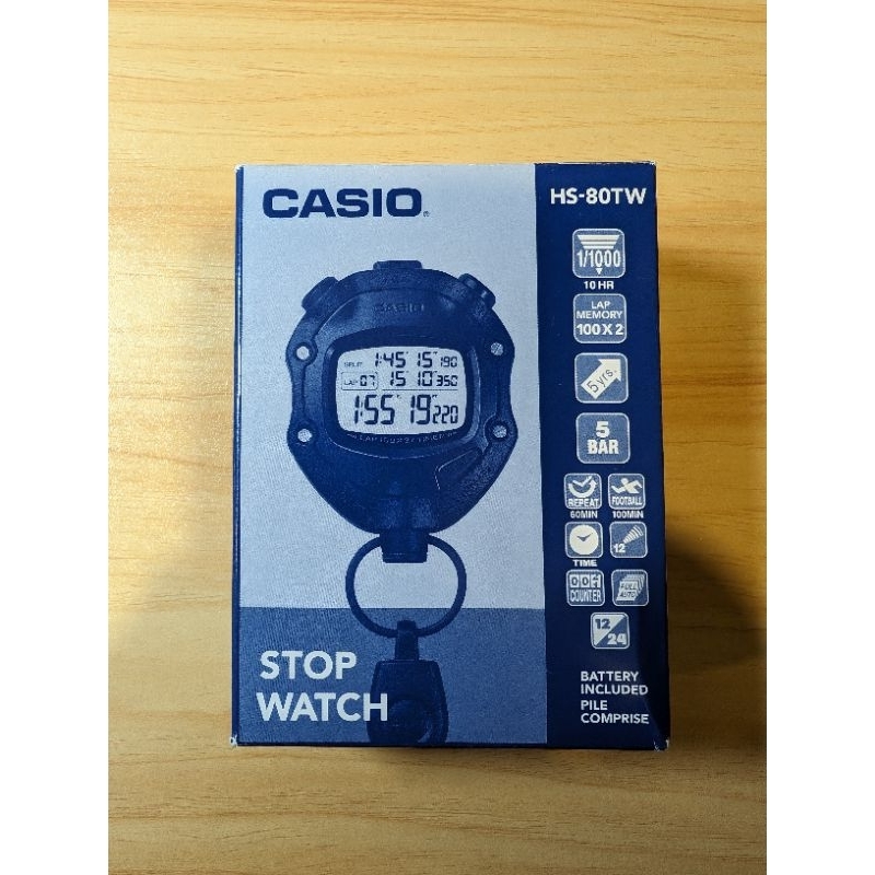 Casio 卡西歐 HS-80TW 專業計時防水運動碼錶