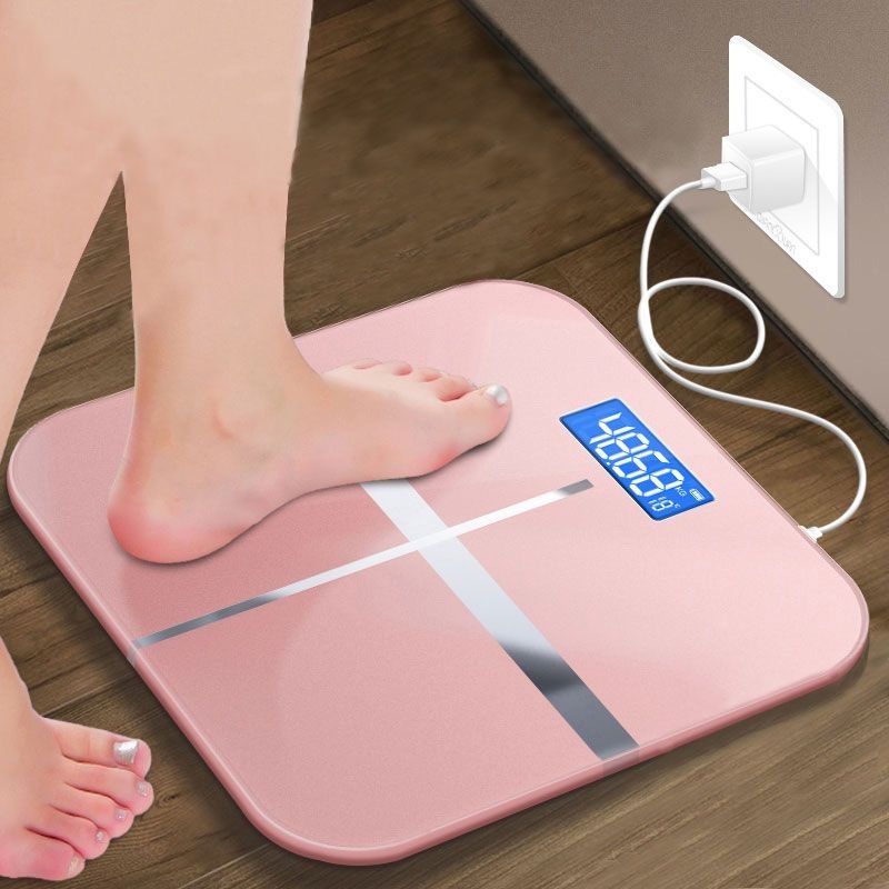USB充電電子稱體重秤精準家用健康秤人體秤成人減肥稱重計器