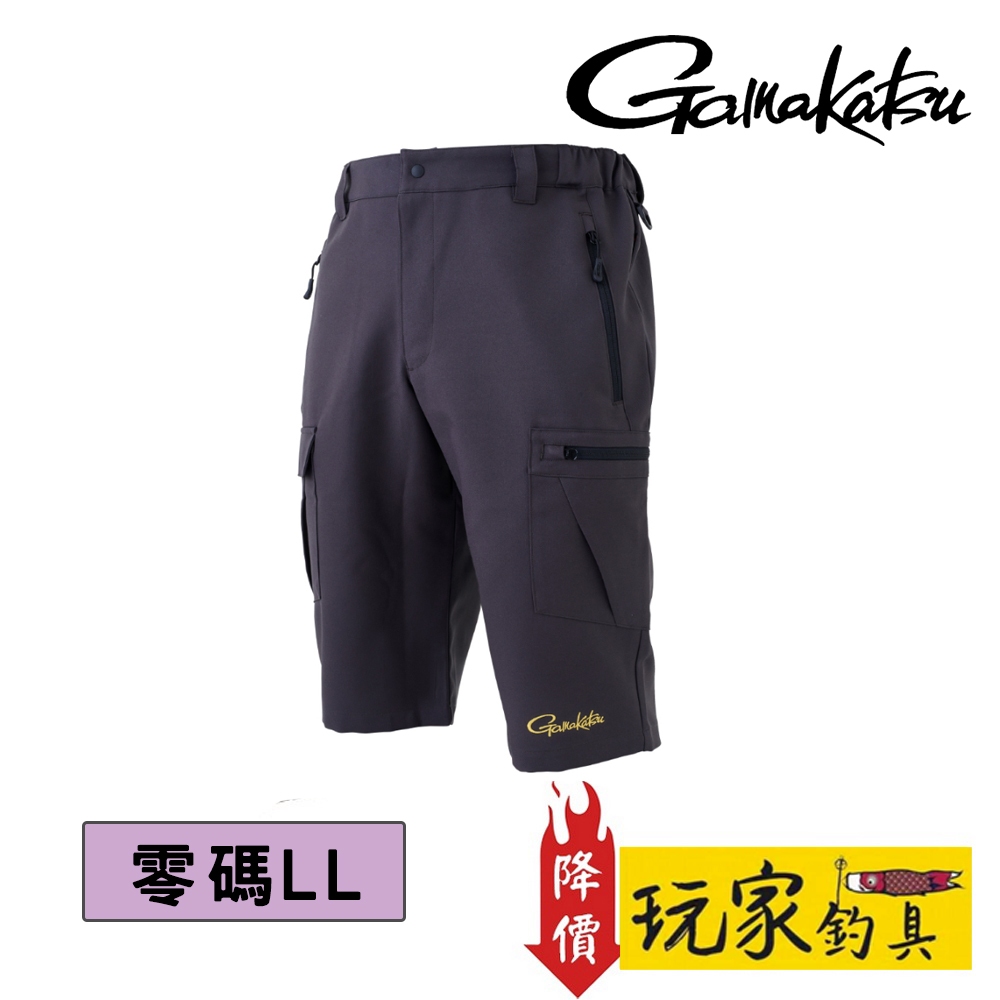 ｜玩家釣具．零碼LL｜降價➘GAMAKATSU GM-3702 23年新款 防撥水彈性 短褲