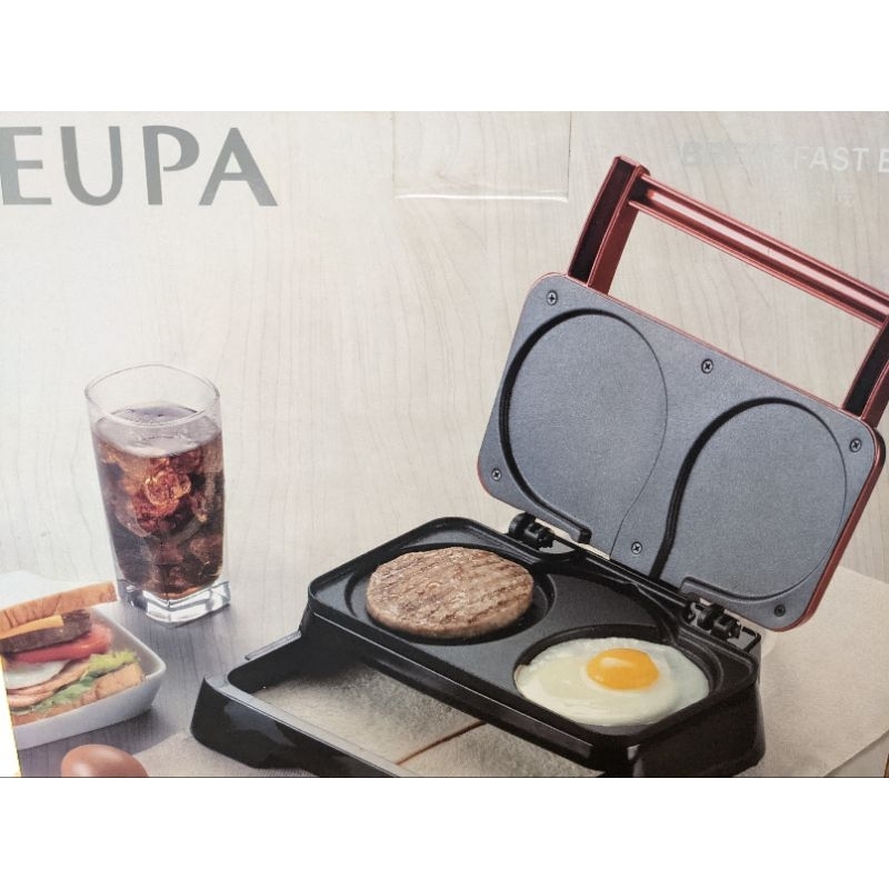 EUPA早餐機可快速製作漢堡三明治等輕食