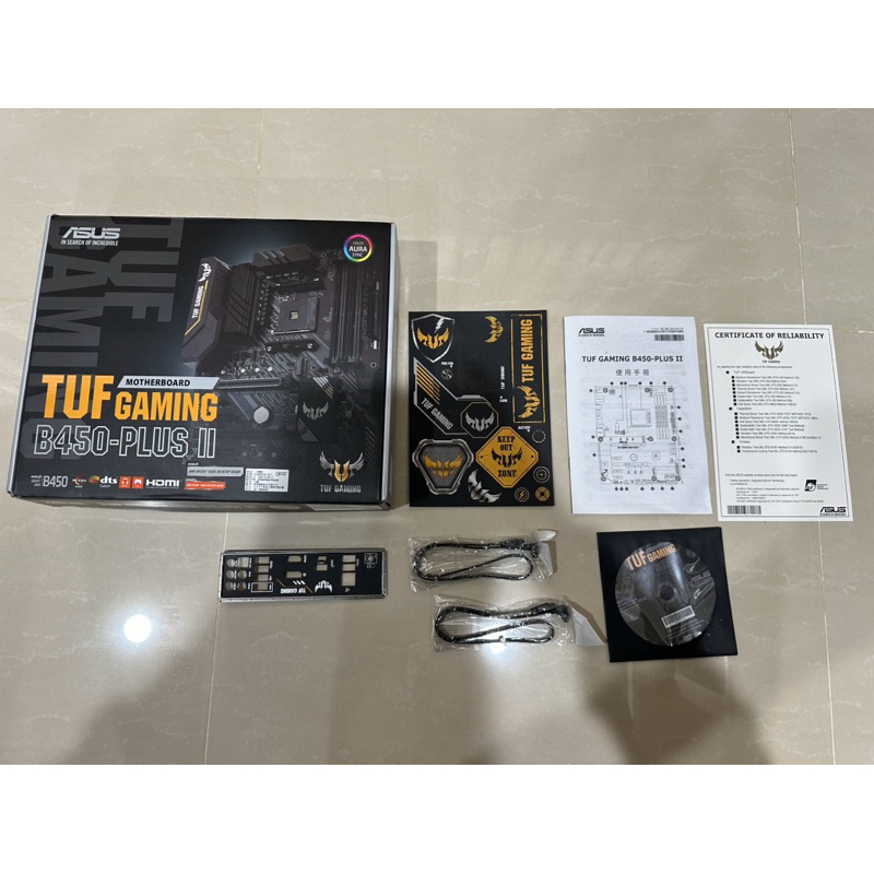 華碩 ASUS TUF Gaming B450-PLUS II 主機板 +  AMD ATHLON 200GE CPU