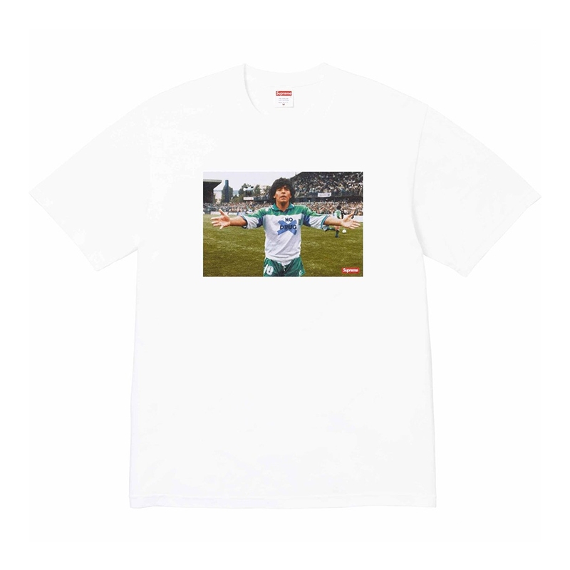 SUPREME MARADONA TEE WHITE SS24T31-WE