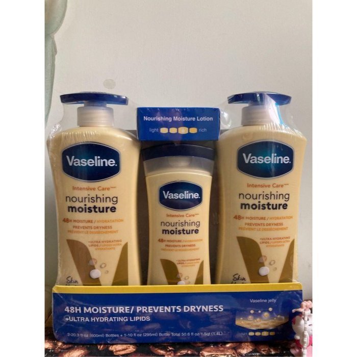 Vaseline 凡士林 深層修護潤膚露 乳液 黃罐 美國製造 原裝進口 新莊可自取 代購 COSTCO 好市多