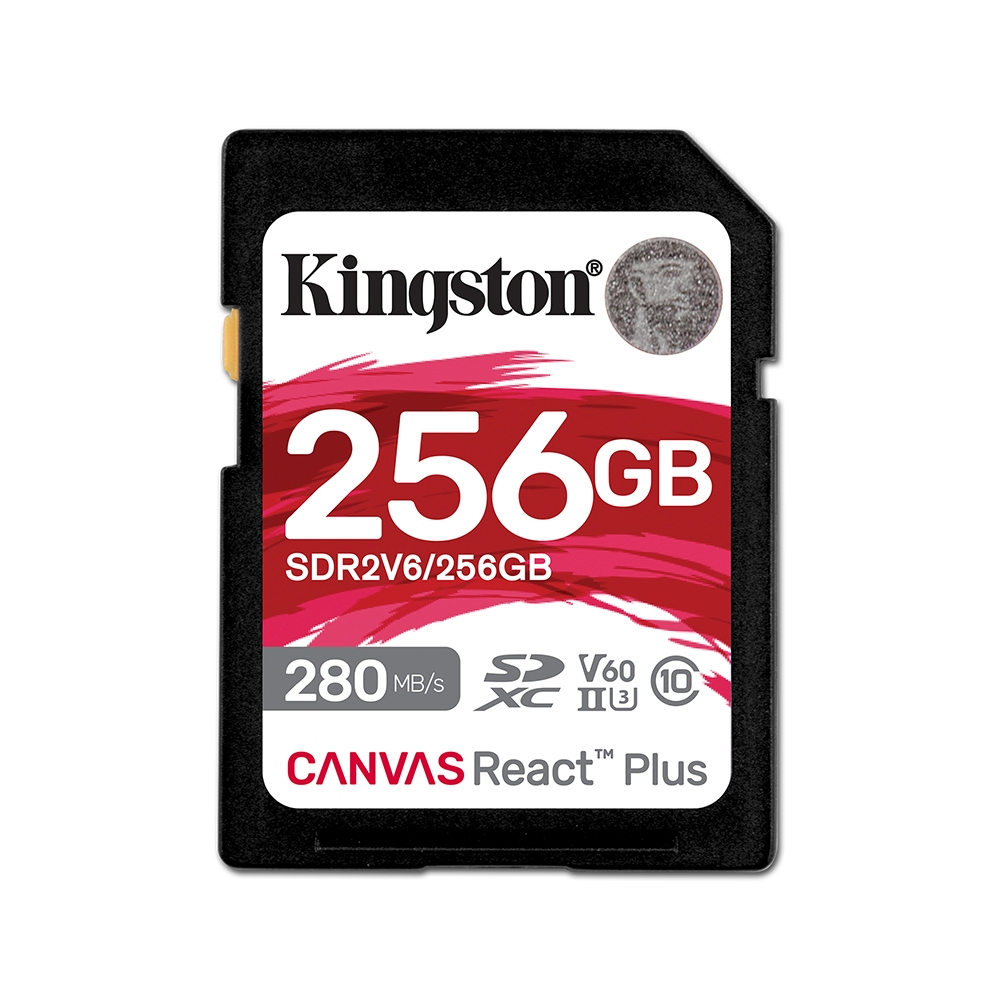 Kingston 金士頓 Canvas React Plus 256GB SDXC UHS-II V60 U3 記憶卡