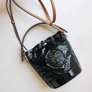Tory Burch 正品 漆皮水桶包 小號