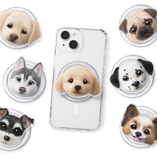 韓國 狗狗系列 MagSafe 磁鐵吸附 伸縮支架 磁力手持支架 磁吸手機支架