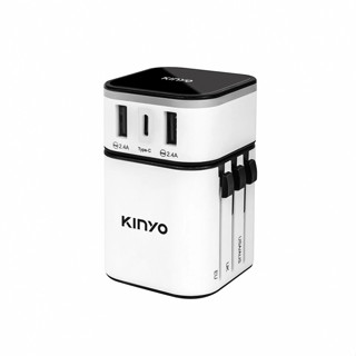 KINYO 多合一旅行萬國轉接頭 Type-C+雙USB [MPP-3456] (公司貨)【和泰美妝】