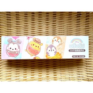 7-11 軟綿春日 迪士尼 Disney ufufy 304 不鏽鋼餐具組 米奇 米妮 維尼 奇奇蒂蒂 環保餐具