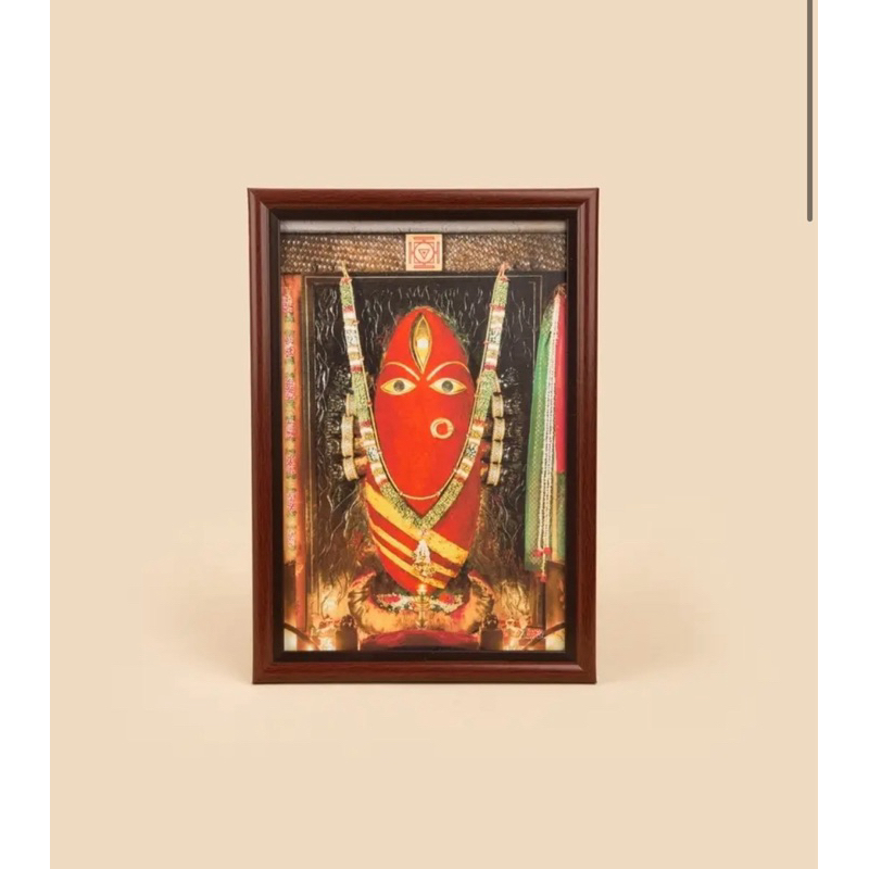 🇮🇳ISHA LIFE 🇮🇳❤️女神炙熱能量「神聖女神Linga Bhairavi」 黃色 紅色 黑色 🟤質感木質框照片