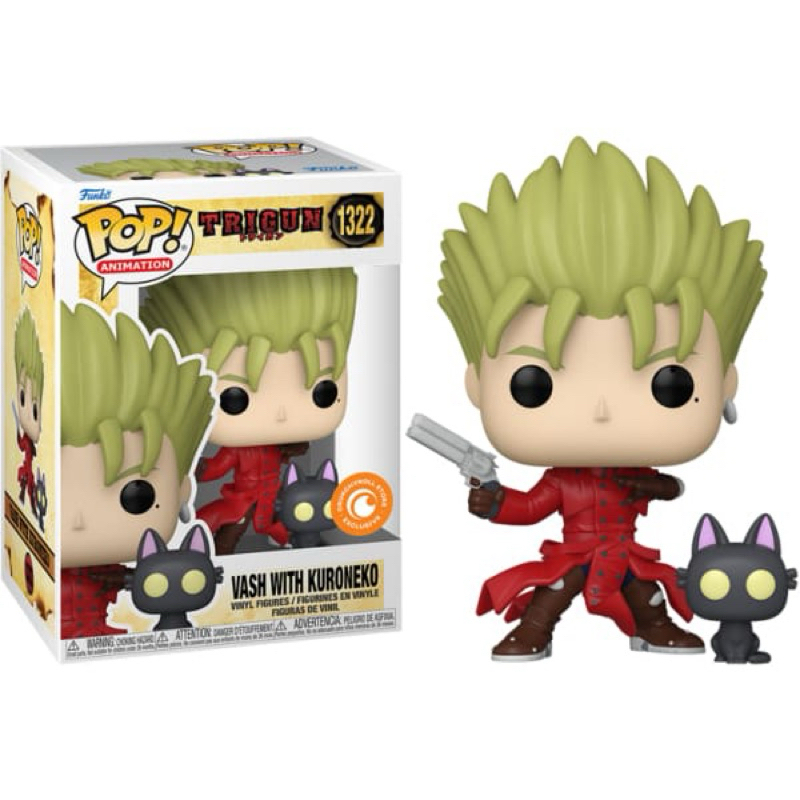 C&amp;J 通路貼 現貨 Funko PoP 槍神 VASH 貓 1322 TRIGUN