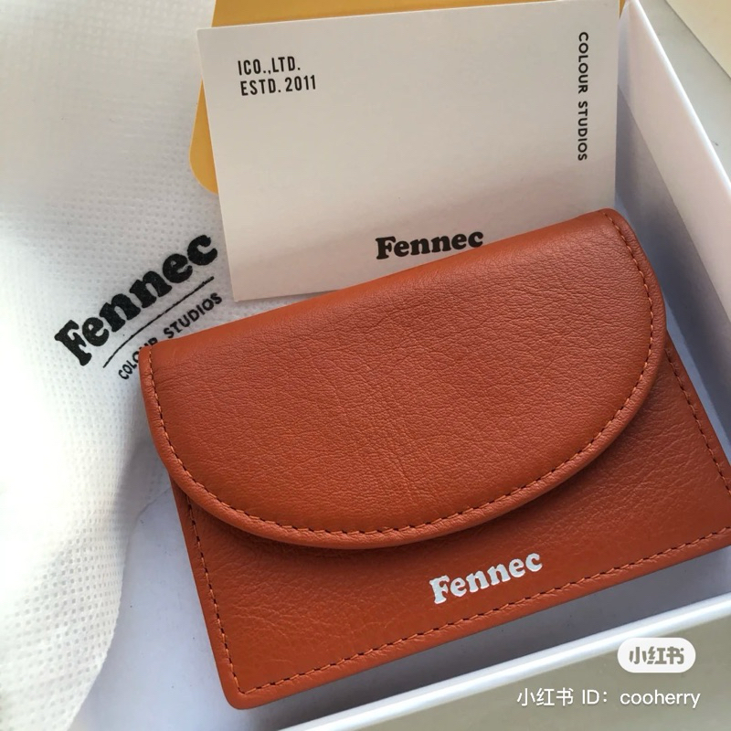 FENNEC 短夾 卡夾 髒橘色 橘棕色 韓國設計師 韓國卡夾