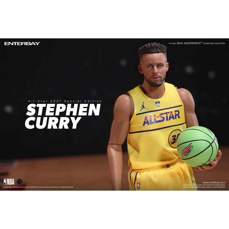 Enterbay 2021 nba all star Curry三分大賽冠軍1/16模型