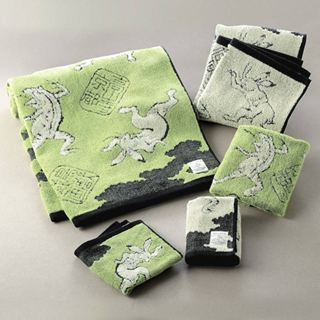 日本丸真 今治鳥獸戲畫今治緹花系列-毛巾 W34xL80cm