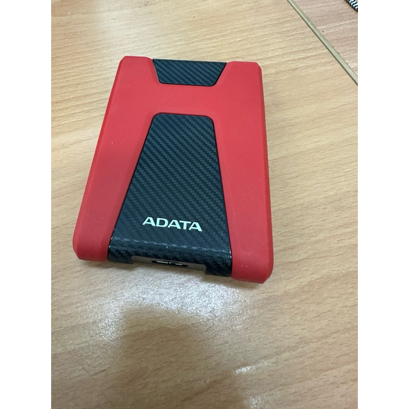 二手 Adata 威剛 HD650 1TB 外接式硬碟 悍馬碟 紅色 軍規防震 保護外殼