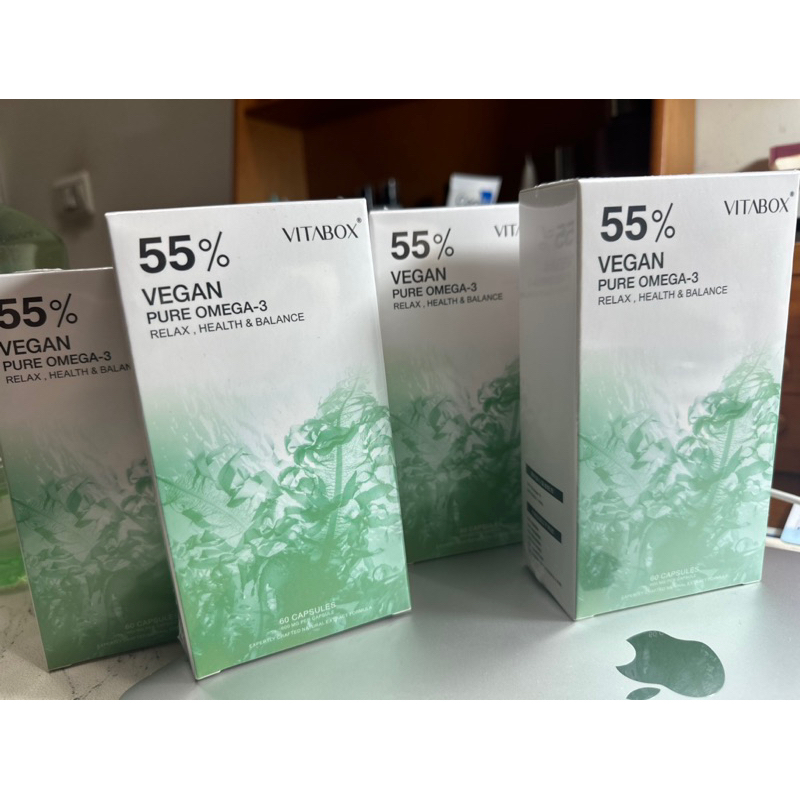 VITABOX 維他盒子 55% Omega-3 美國專利安心藻油(DHA+EPA)