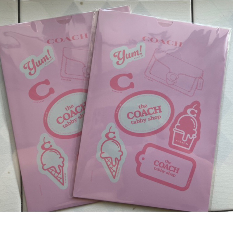 COACH 冰淇淋圖案貼紙