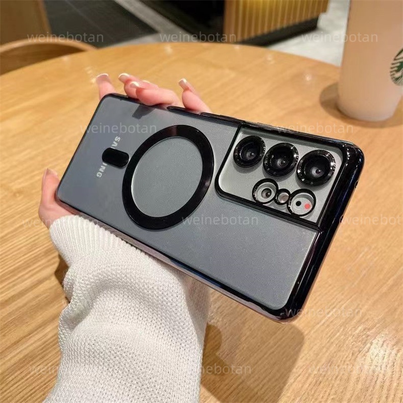 台湾热销 適用於三星 Galaxy Note 10 20 Note20 Plus Ultra 相機鏡頭手機殼 磁吸