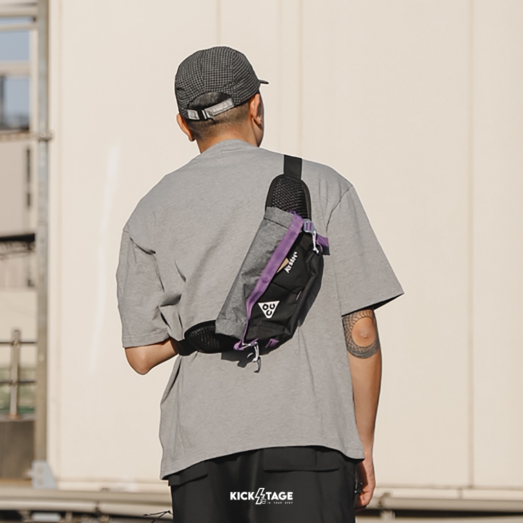 NIKE ACG Aysén FANNY PACK 黑灰 多功能 斜挎 單肩 胸包 腰包【DV4051-010】