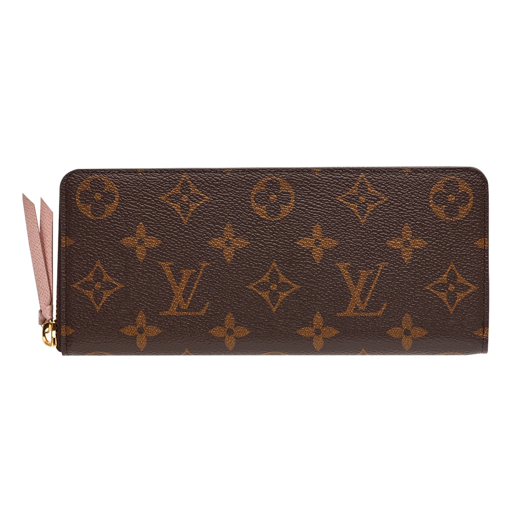 【LOUIS VUITTON 路易威登】 LV  CLÉMENCE 錢包 -粉色 (附原廠紙袋) M61298