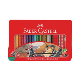 【Faber-Castell 輝柏 油性色鉛筆 鐵盒 48色 60色】經典色鉛筆 色鉛筆 另有12色/24色/36色