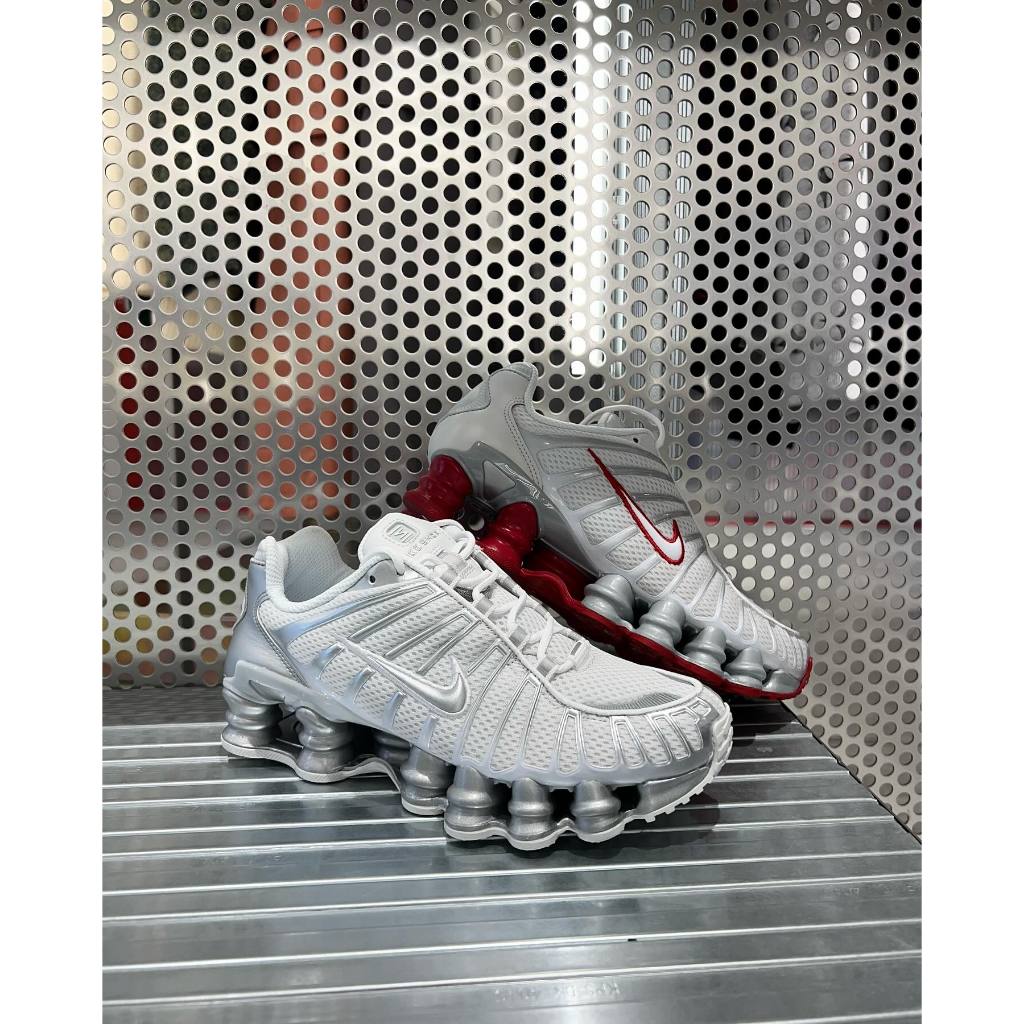 代購 Nike Shox TL White Chrome 太空銀白 紅白 彈簧鞋 Y2K 老爹鞋 男女穿搭 工裝 戶外