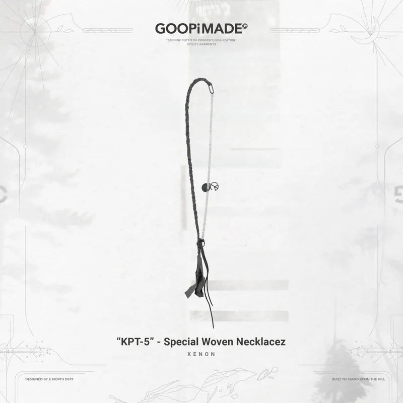GOOPiMADE “KPT-5” - Special Woven Necklace - Xenon 項鍊 現貨