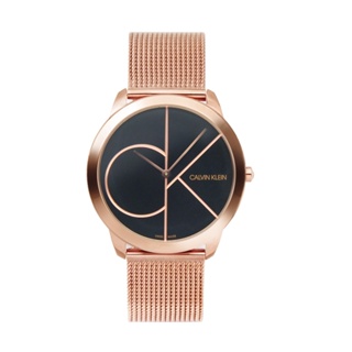 【For You】當天寄出 I Calvin Klein - 大CK 玫金殼 簡約米蘭帶腕錶 K3M21621
