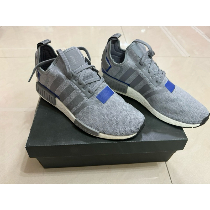 ［全新］Adidas NMD_R1 男鞋 慢跑 休閒 潮流 襪套 BOOST 灰 BD7742