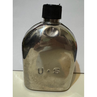美國製U.S 不鏽鋼軍用水壺 老物擺飾