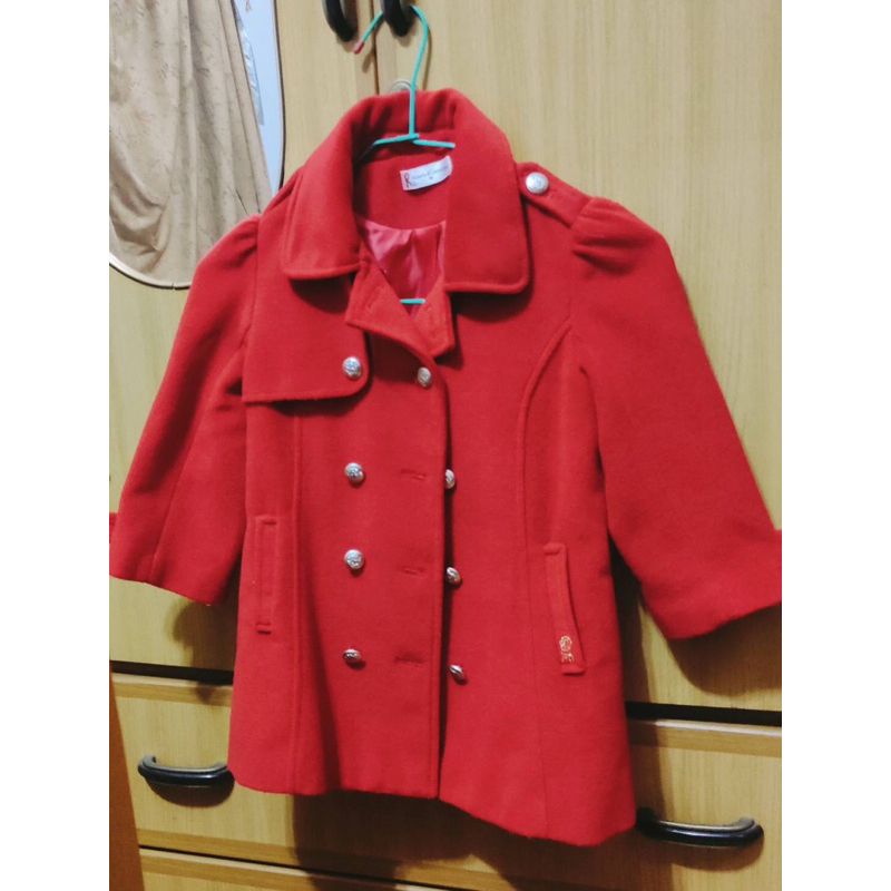 二手 Roberta童裝 紅色大衣外套
