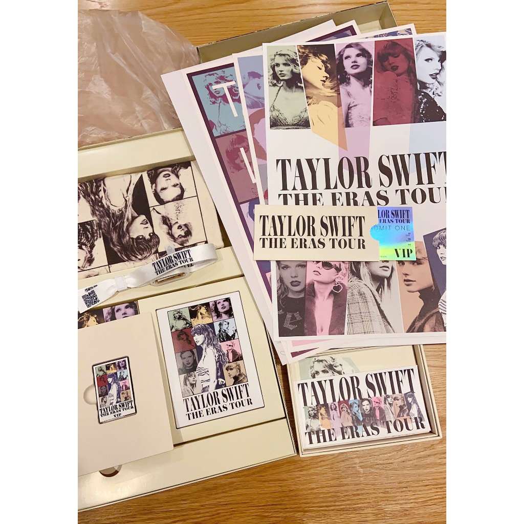泰勒絲 泰勒 Taylor Swift Eras Tour 時代演唱會 vip禮包禮盒 海報 紀念門票 led手環