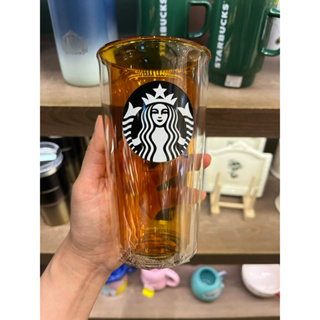 星巴克 Starbucks 琥珀女神雙層玻璃杯🥃 碧綠女神雙層把手玻璃杯