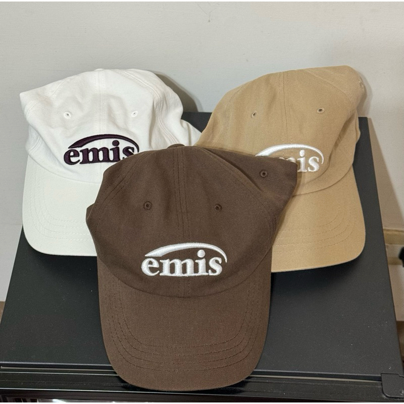 二手 韓國 EMIS 經典Logo老帽 棒球帽 帽子 emis 韓星同款