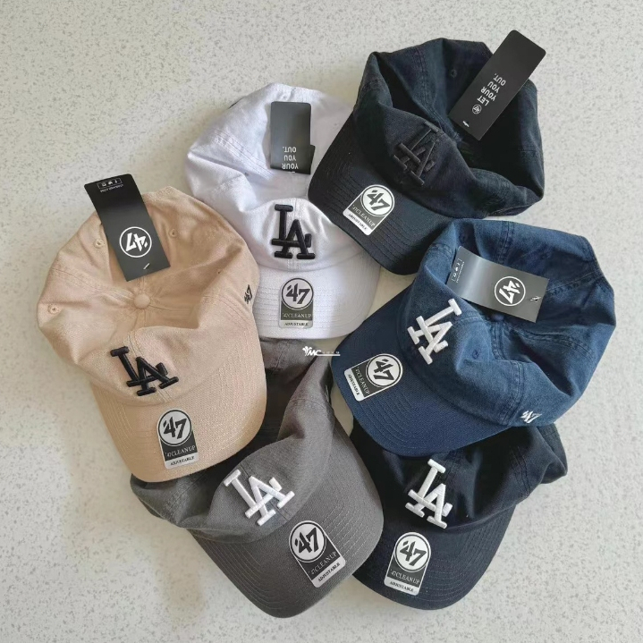 47 brand 韓國復古 鴨舌帽 紐約洋基 NY LA 小logo 帽子 MLB 老帽 棒球帽 oakley x 47