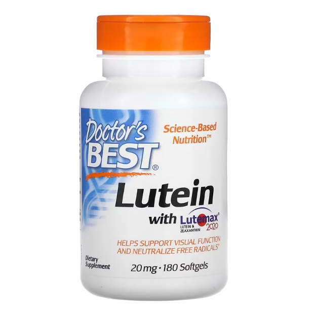 Doctor's Best 葉黃素 含 Lutemax 2020 20 毫克 180顆軟凝膠
