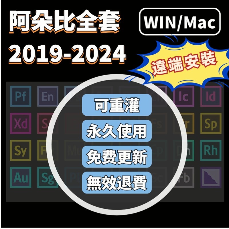 Win11/M1/M2/M3可用 | Adobe 全套 設計軟體 特效插件 設計軟體 繪圖軟體 win mac PDF