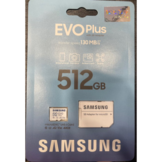 【公司貨】SAMSUNG 三星 EVO Plus microSDXC U3 A2 V30 512G 512GB 記憶卡