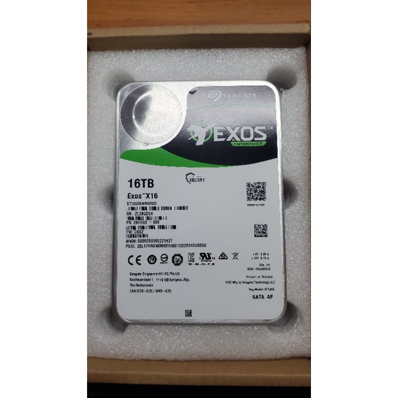 [二手3C]希捷Seagate EXOS X16 ST16000NM000G 16TB 企業硬碟