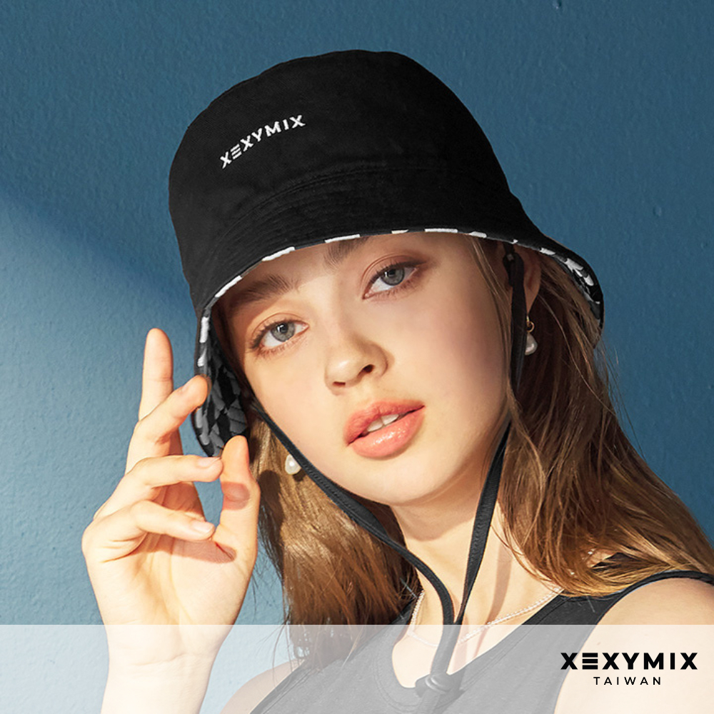 XEXYMIX XAUCP02H0 (共4色) 雙面 棋盤格雙面漁夫帽 棋盤格 漁夫帽 時尚帽子 CP02H0
