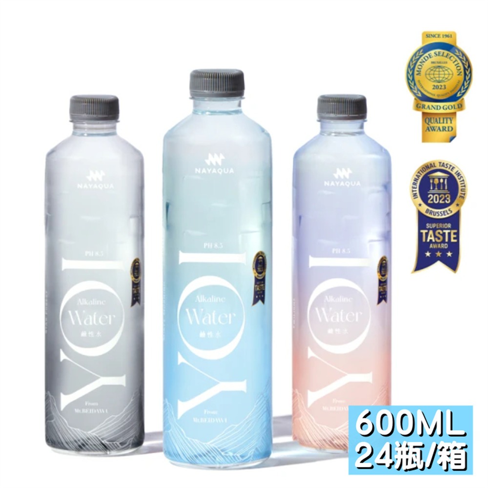 【NAYAQUA】耐雅格生技-YOI 鹼性水600mlX24瓶/箱(宅配免運)