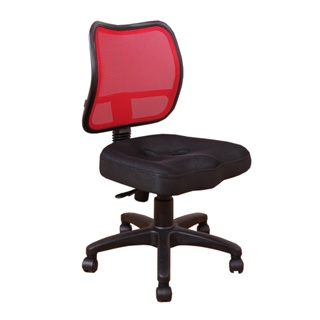 《DFhouse》蒂亞-3D坐墊職員椅-無扶手-紅色