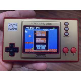 現貨【★土城銀河星★【期間限定生產】 任天堂 Game & Watch 超級瑪利歐兄弟 掌上機 掌機【1+2 拋球 時鐘