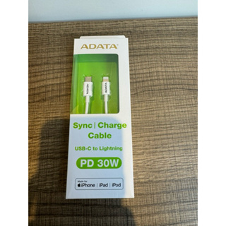 ADATA 威剛 30W USB-C to Lightning 1M PD充電傳輸線